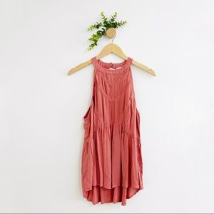 Eyeshadow NWOT Terracotta Boho Halter Babydoll Top